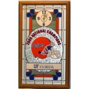 com Florida Gators Wall Clock Wooden Frame NCAA College Athletics Fan 