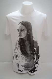 Kate Moss Hippie Girl Smoking Indie Alt Rock T Shirt M  