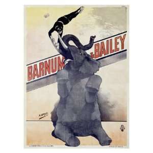  Barnum and Bailey Giclee Poster Print by Henri Gray, 32x44 