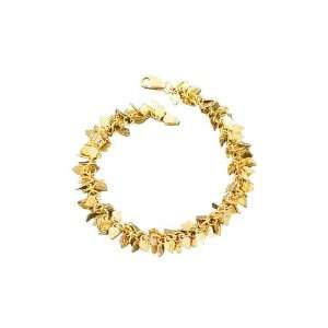  14K Yellow Gold Heart Charm Bracelet Katarina Jewelry