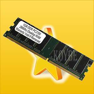 1GB PC2100 266MHZ DDR DESKTOP 1G DDR266 RAM MEMORY  