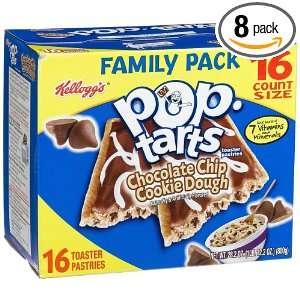   Tarts, Frosted Chocolate Chip Cookie Dough, 16 Count Boxes (Pack of 8