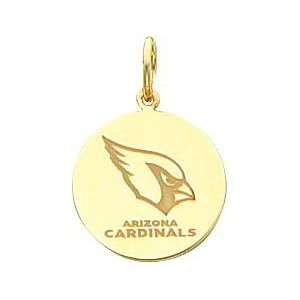  14K Gold NFL Arizona Cardinals Logo Charm: Sports 