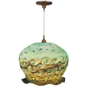  Granny Smith Curled Wave Pendant Chandelier: Home 
