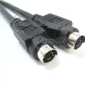 Cable Builders 6FT S Video Cable SVideo Mini Din 4 Male to Male Cheap 