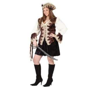  Sexy Royal Pirate Lady Womens Halloween Costume Plus Size 