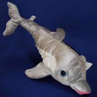 Ideal Toys Ocean DOLPHIN Porpoise Sparkle Plush NWT 24  