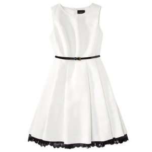 Jason Wu for Target Flared Dress in Cream with Black Patent Belt 