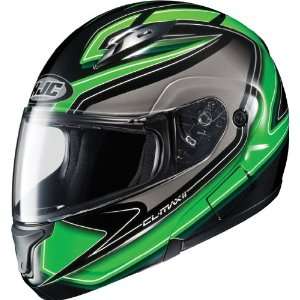 HJC CL Max 2 Zader Full Face Motorcycle Helmet MC 4 Green Extra Small 