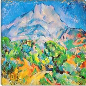 La Montagne St. Victoire by Paul Cezanne Canvas Painting Reproduction 