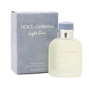 DOLCE & GABBANA LIGHT BLUE POUR HOMME Cologne. AFTERSHAVE 4.2 oz / 125 