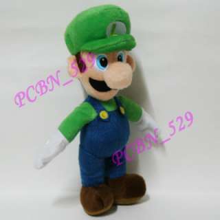 New Super Mario Brothers Plush Figure   91/2 Stand Luigi (As Same 