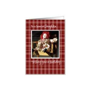  Daughter, Red Rag Doll Birthday Card Toys & Games