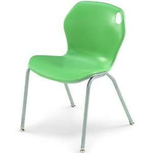 18H Intuit Stacking Chair with Powder Coat Frame   Mint Chair/Platinu 