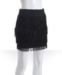 Bluefly BCBGeneration black jersey fringe mini skirt : Questions 