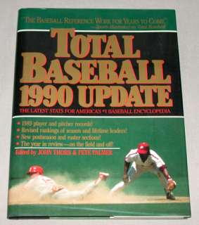 Rare 1990 Total Baseball Update MLB Baseball Book  