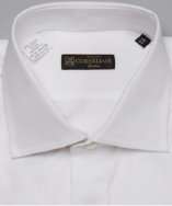 Corneliani white diamond french cuff formal dress shirt style 