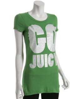 Juicy Couture green cotton Go Juicy t shirt tunic  BLUEFLY up to 70 