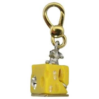 Juicy Couture Mouse and Cheese Gold Bracelet Charm