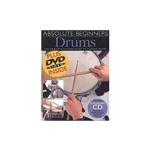  Absolute Beginners   Drums Book+CD+DVD Musical 