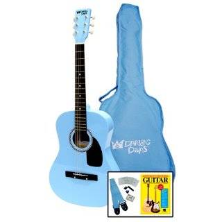 Darling Divas Acoustic Steel String Guitar Package for Girls; Color 