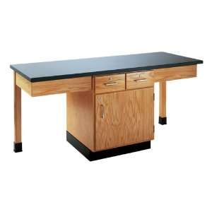  Science Cabinet Table with Storage Plain Apron Plastic Laminate 