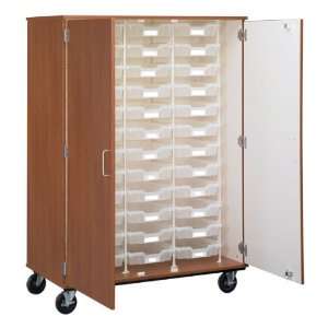 Tall Mobile Tray Storage Cabinet