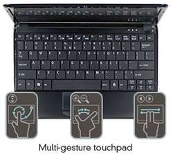   keyboard is 93 percent standard size with large keys for better typing