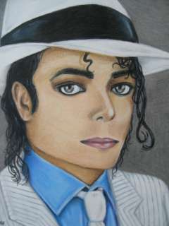 OOAK (One Of A Kind) Michael Jackson Smooth Criminal Portrait Pencil 