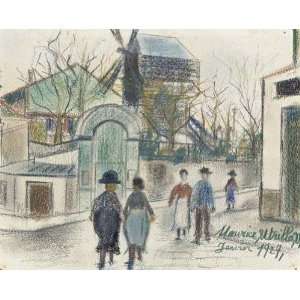 Hand Made Oil Reproduction   Maurice Utrillo   32 x 26 inches   Le 