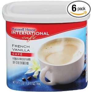 Maxwell House International Café French Vanilla, 27 Ounce Packages 