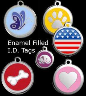Pet Tag Engraved Dog Cat I. D. Tags, Red Dingo ID charm  