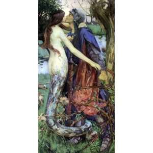 Vintage Mermaid Poster  Isobel Gloag Kiss of the Enchantress 1892 