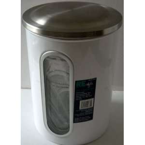  Room Essentials Steel Canister Set  White