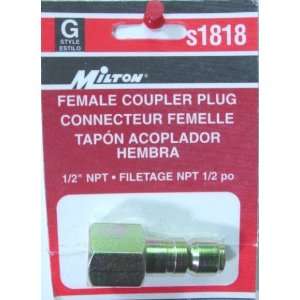  G Style Air Fitting Plug 12 NPT (Female)