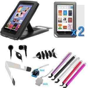  Case Folio with Built in Stand + 2 X LCD Screen Protector + Mini 