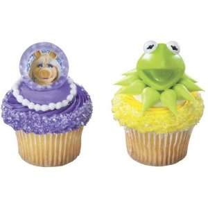   Muppets Miss Piggy Kermit Cupcake Food Decoration Rings: Toys & Games