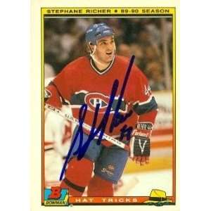  Montreal Canadiens) 1990 Bowman Hat Tricks #11  Sports