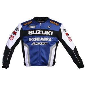  Suzuki Mesh Replica Motorcycle Jacket Blue/White/Black 