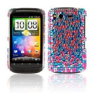  WalkNTalkOnline   HTC Desire S Pink & Blue Gem Crystal 