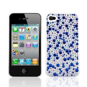  WalkNTalkOnline   Apple iPhone 4 Blue Dots Gem Handmade 