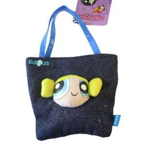   Powerpuff Girls Denim Novelty Bag Handbag   Blue Bubbles Toys & Games
