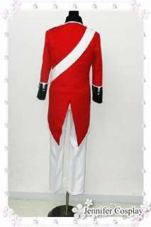 Axis powers APH UK Revolutionary War Uniform Cosplay  