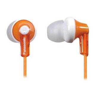 Panasonic RP HJE120 D In Ear Earbud Ergo Fit Headphone (Orange)