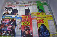 Batman & Robin Cereal Boxes 6 diff Batgirl Mr. Freeze  