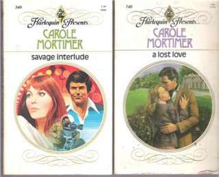 44 book lot Carole Mortimer Harlequin Presents romance, many vintage 