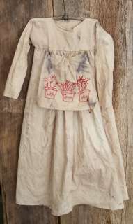 pRiMiTiVe gRunGy DoLL dress   Muslin Prairie Dress   Stitched Faith 