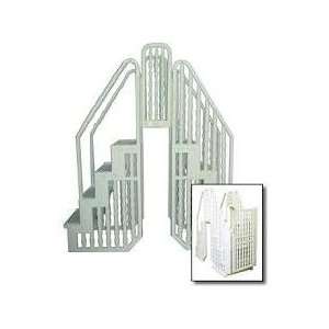  Complete Easy Pool Step Entry System w/Gate: Patio, Lawn 