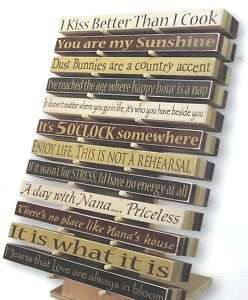 PRIMITIVE COUNTRY WOOD SIGNS W/SAYINGS  COUNTRY DECOR  