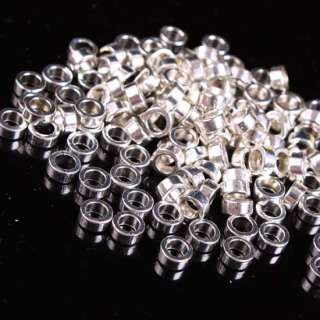 F8299*85Pcs Tibetan Silver Tube Spacer Beads Finding  
